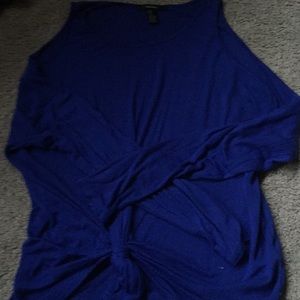 Forever 21 open shoulder long sleeve top